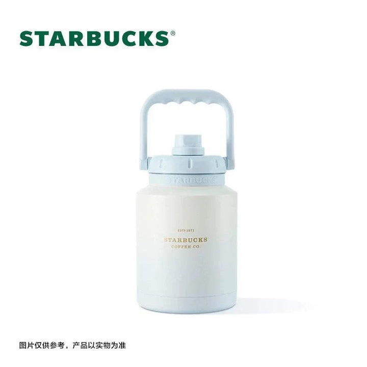 كوب ستاربكس بغطاء ومقبض بألوان هادئة وعزل حراري مثالي للاستخدام اليومي والسفر