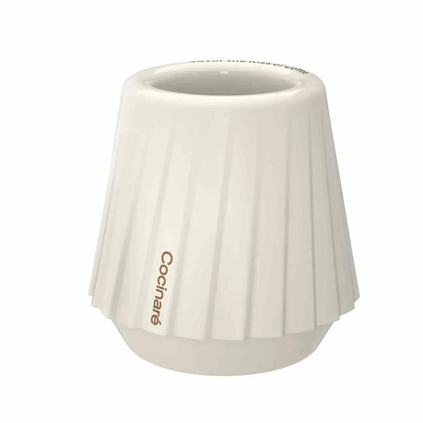 KissCup tasting ceramic espresso cup by Cocinare in soft lavender color with matte exterior and glossy interior designed for enhanced aroma and flavor retention