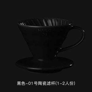 HARIO V60 ceramic filter cup.