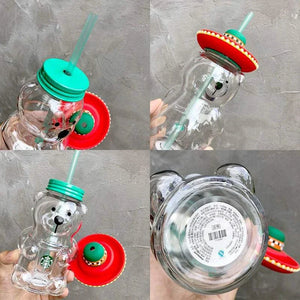Starbucks cup limited edition  American bear glass.