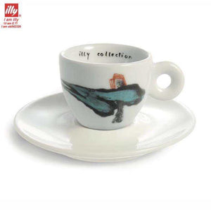 طقم أكواب Espresso من illy collection برسومات فنية.