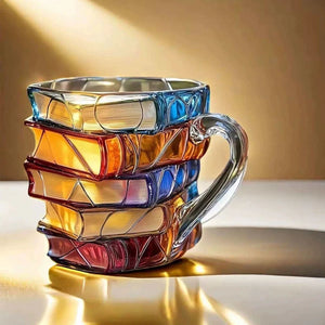 JOJO Painted Book Mug Coffee.