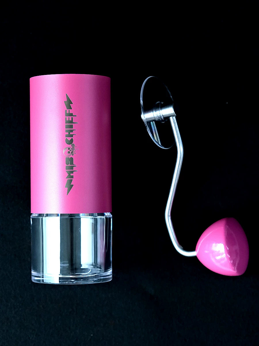 Licensed Shop MISCHIEF Prank Studio Pink M40 Hand Crank Coffee Grinder Compatible Pour-Over Italian