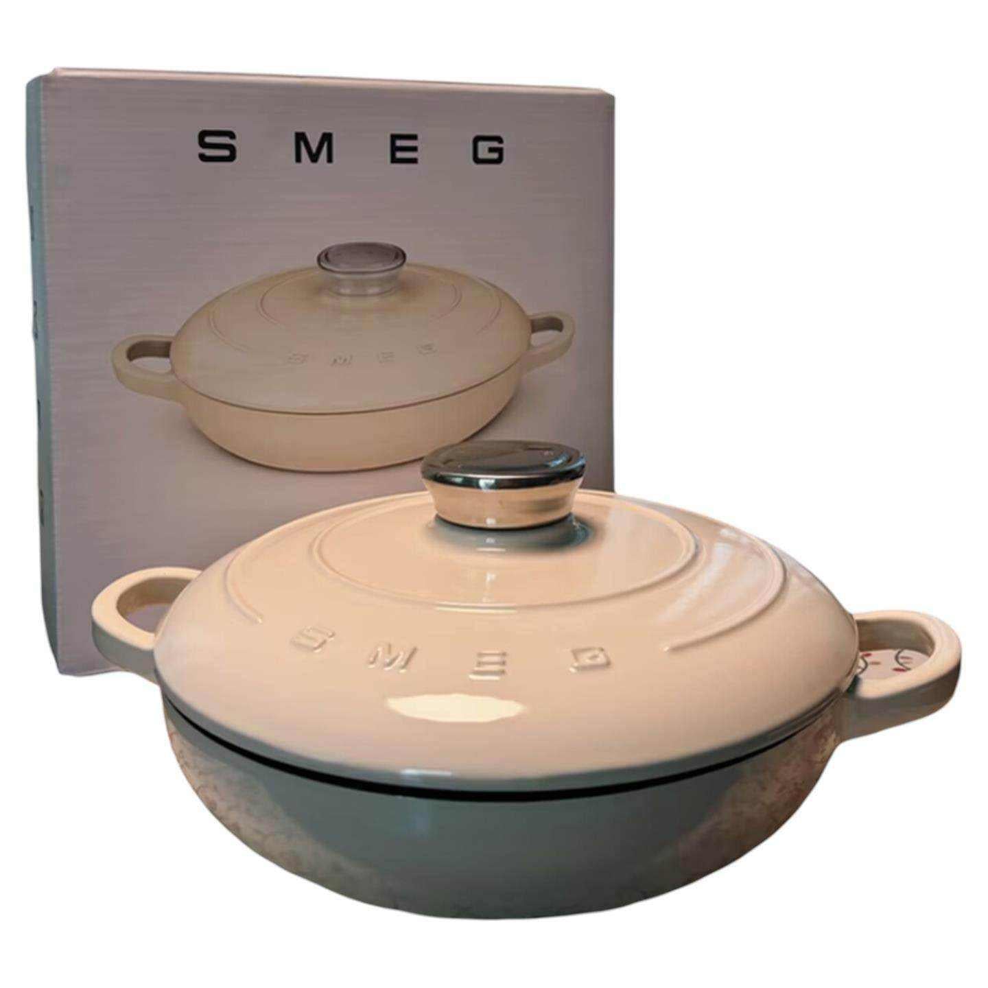 SMEG Enamel Pot 24CM Household Stew Pot Stew Pot 26cm.