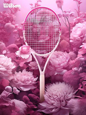 Wilson مضرب تنس رسمي كربون كامل إصدار محدود للكبار احترافي لجميع المواسم | Wilson Tennis Racket.
