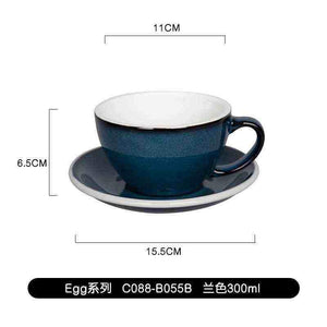 كوب Latte و Cappuccino سيراميك بتصميم Egg سعة 300ml.