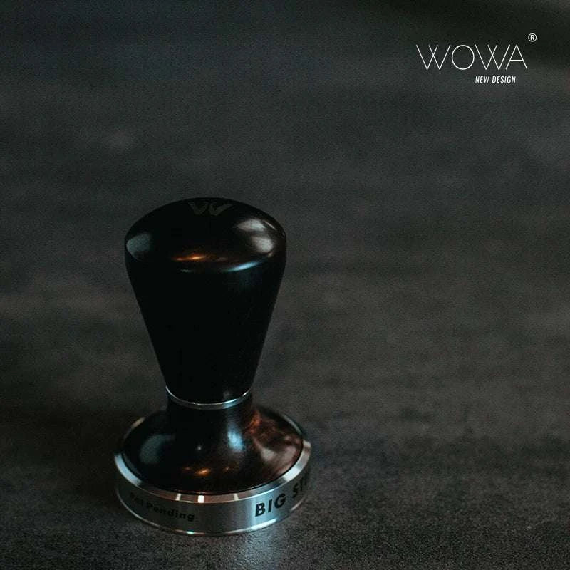 مكبس قهوة WOWA احترافي بتصميم خشب طبيعي فاخر.
