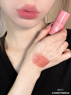 Korean women pseudo-plain lips! Romand watery lip glaze dye lip liquid moisturizes and long-lasting, covers lip lines without fading, and is low saturation.