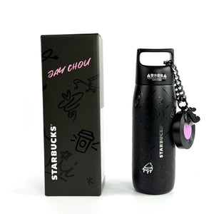 Starbucks Cup 2026 Coffee Overture JAY Jay Chou Collaboration Musical Note Print Handle Stainless Steel Insulated Cup