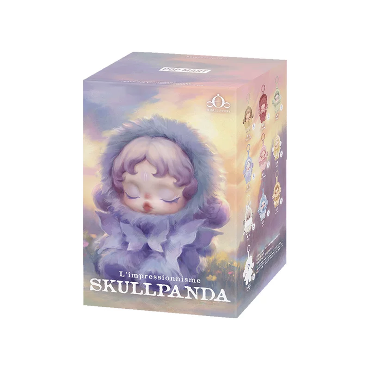 POPMART OSKULLPANDA collectible blind box figure with 11 unique designs, fabric and plastic materials, 13.5 cm tall, with movable parts, ideal for ages 15+