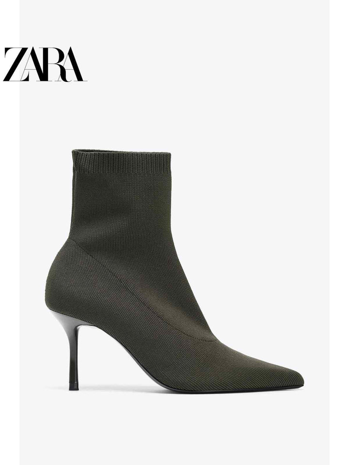 حذاء نسائي بكعب عالي وتصميم سهل الارتداء من مجموعة ZARA2025 لخريف 2025