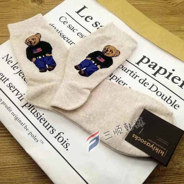 شرابات Bear بتصميم دب عصري برقبة مريحة وخامات ناعمة متينة ومضادة للرائحة تناسب الاستخدام اليومي والرياضي