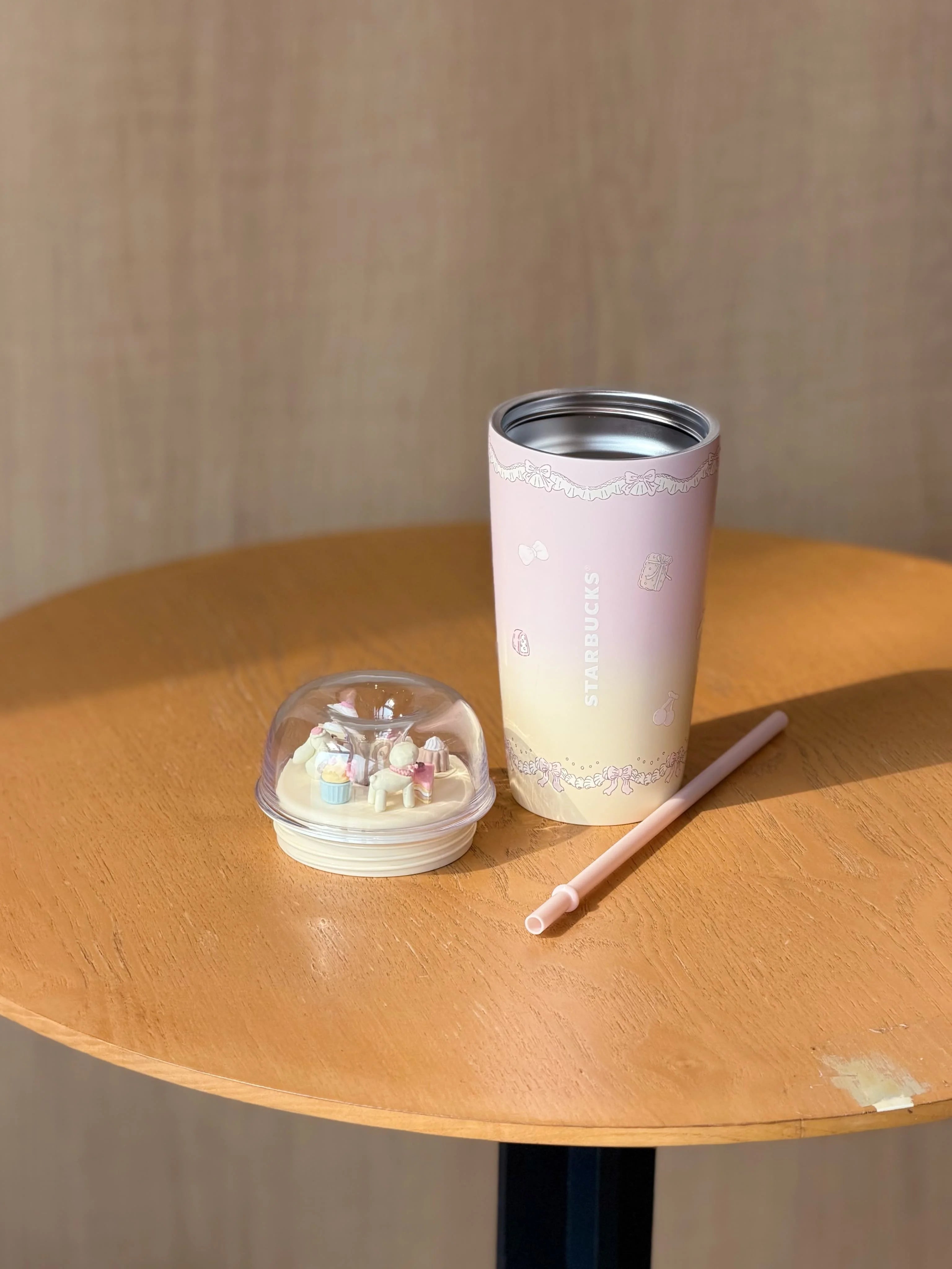 Starbucks Cup 2026 Summer Dessert Party Cute High-Appearance Adult Office Desktop Stainless Steel Straw Cup