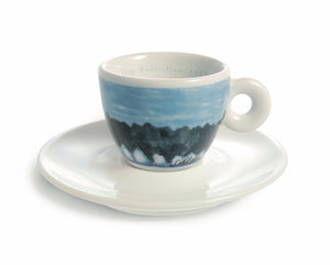طقم فناجين قهوة illy Art Collection إصدار 1993 بألوان فنية.