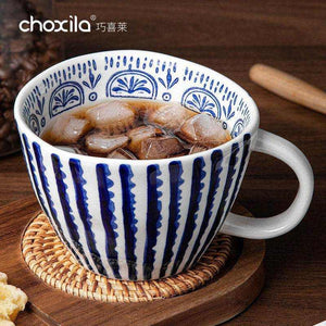 choxila coffee mug hand painted ceramic.