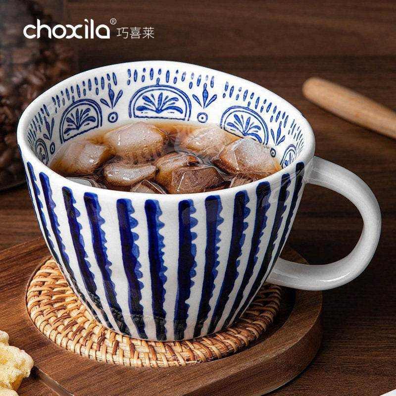 choxila coffee mug hand painted ceramic.