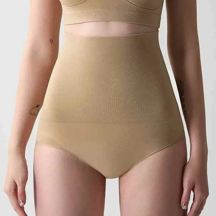 High waist beige body shaping shaper for smooth silhouette and tummy control by SKIMS Kardashian