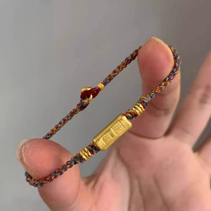 سوار Gold Bar من الخيوط الملونة الفاخرة.