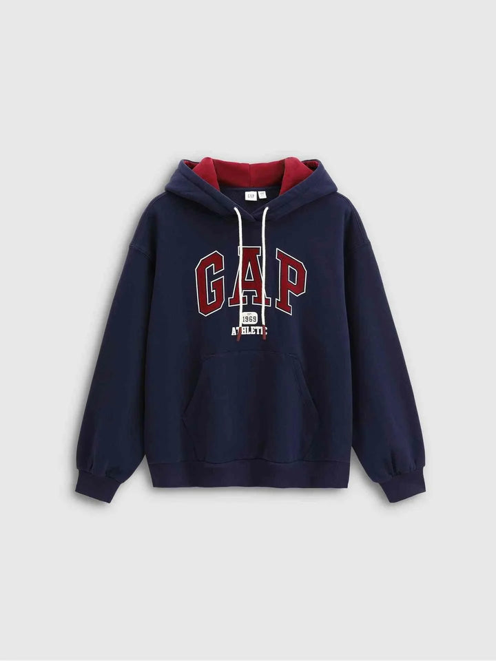 هودي Gap كلاسيك أصلي كاجوال رجالي ونسائي بتصميم كلاسيكي وقماش ناعم مع غطاء رأس وجيب أمامي