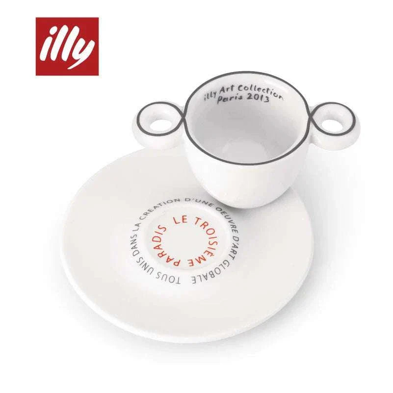 Italian illy coffee cup espresso.