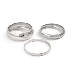 Metallic glossy curved bracelet | مجموعة سوار معدني لامع منحني موضة 2025.