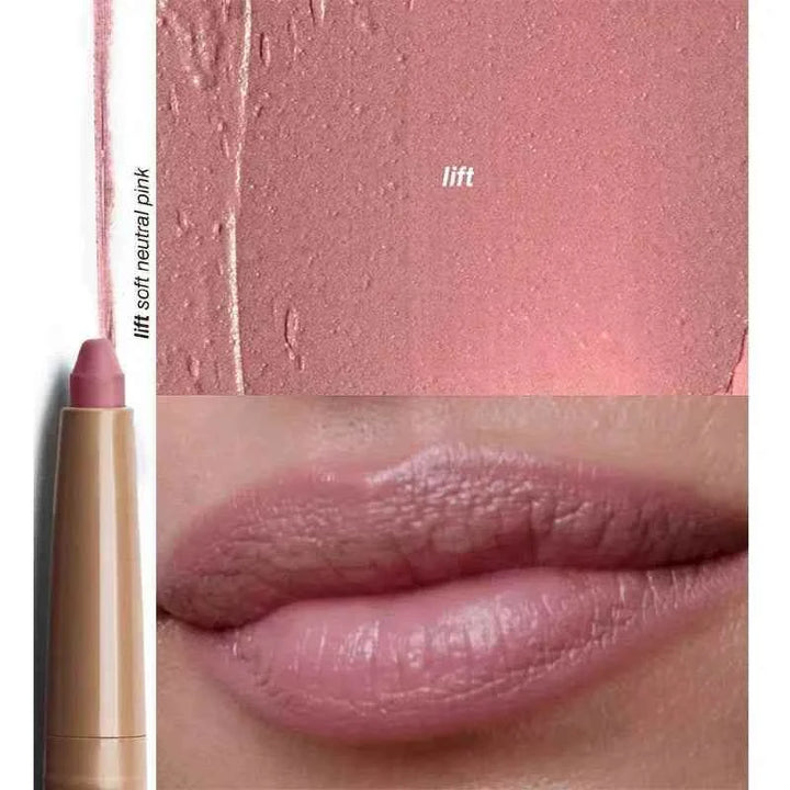 Rhode Lip Liner in soft neutral pink shade with creamy matte finish on lips