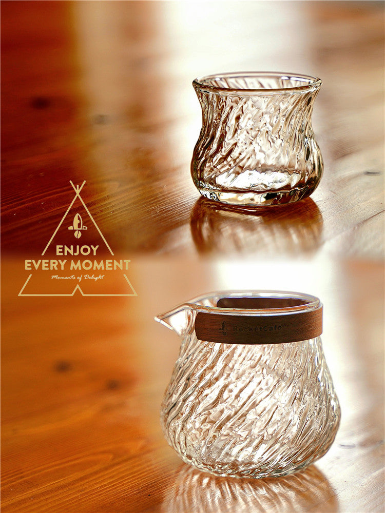 كوب Dundun Scent Cup بتصميم زجاجي مموج وأنيق