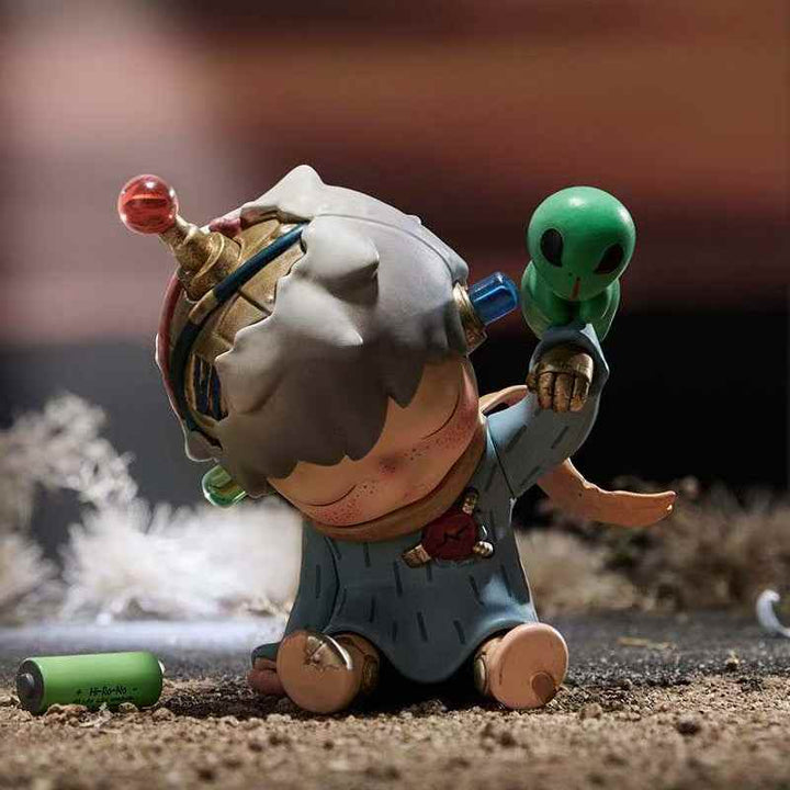 POPMART Hirono Echo character figurine from POP MART series, featuring whimsical childlike figure with colorful details.