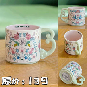 كوب Starbucks بتصميم Floral وألوان Pastel مميزة.