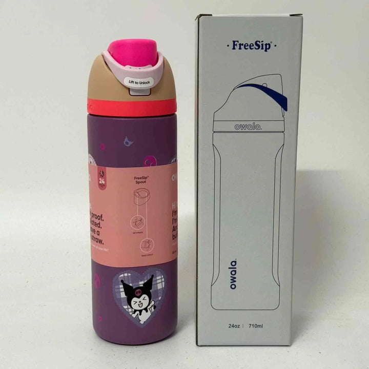 Owala FreeSip stylish stainless steel water bottle with dual drinking spout and leak-proof lid