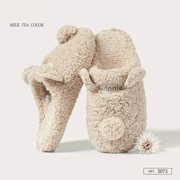 شبشب قطني ناعم بتصميم ظريف وأذن صغيرة لجلسات داخلية مريحة ومضادة للانزلاق