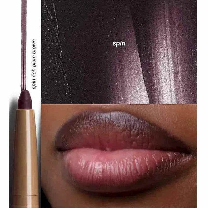 Rhode Lip Liner Spin shade rich plum brown creamy long-lasting lip liner with smooth application on lips