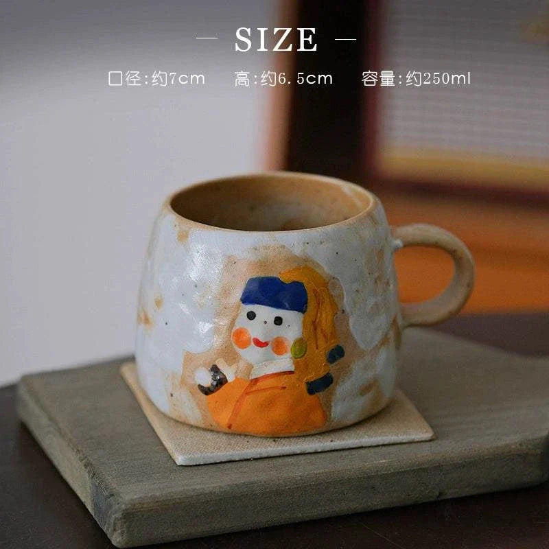 Yifang handmade coffee cup  Van Gogh صنلعة يدوية.
