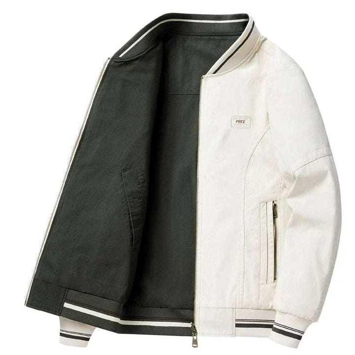 جاكيت لونين عاكس بتصميم أنيق وبطانة قطنية لتوفير الدفء والراحة