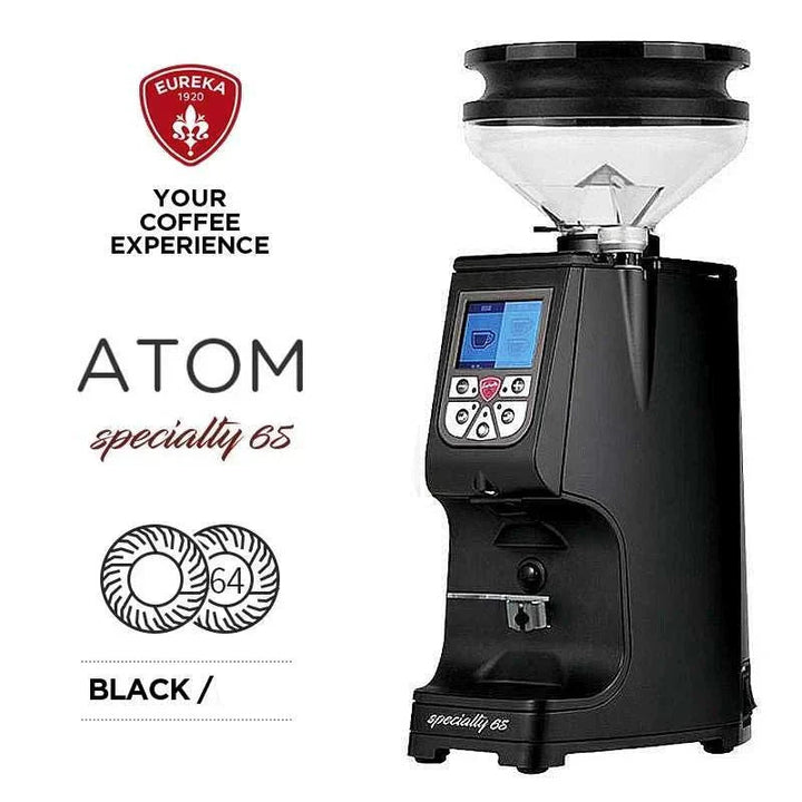 مطحنة يوريكا أتوم Eureka ATOM SPECIALTY لتجهيز القهوة بدقة وعصرية مع شاشة رقمية ومتانة عالية
