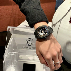 CRONUSART Carbon Fiber Fun Series National Style Trend Mechanical Watch Automatic Mechanical Watch