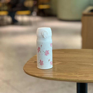Starbucks Cup 2025 Cherry Blossom Spring Bloom Pink Girl's Heart Cold Glass Stainless Steel Straw Insulated Water Cup.