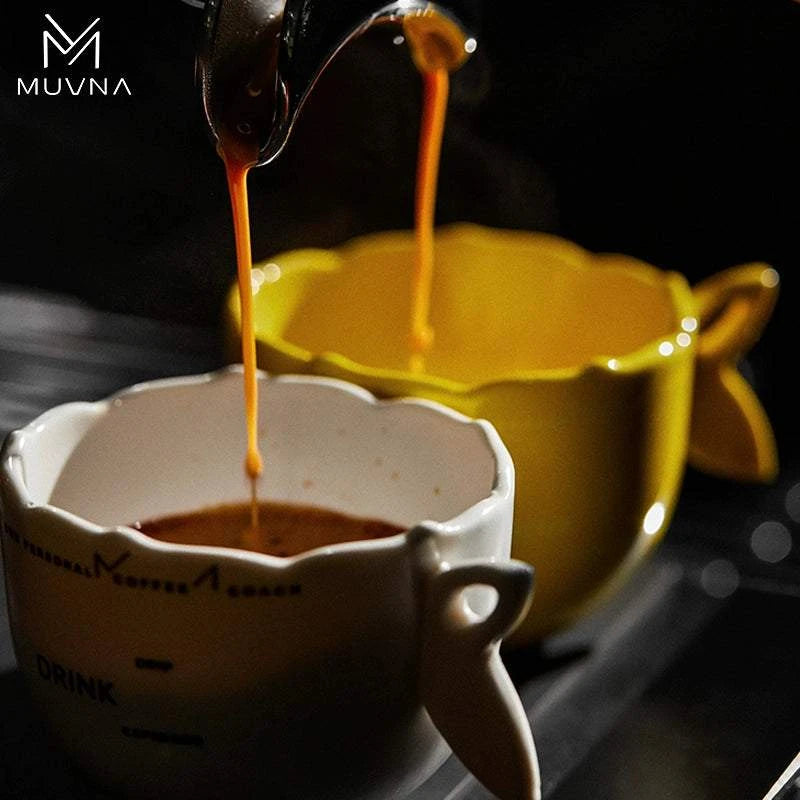 MUVNA Espresso Cup and Saucer Set.