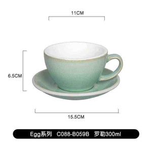 كوب Latte و Cappuccino سيراميك بتصميم Egg سعة 300ml.