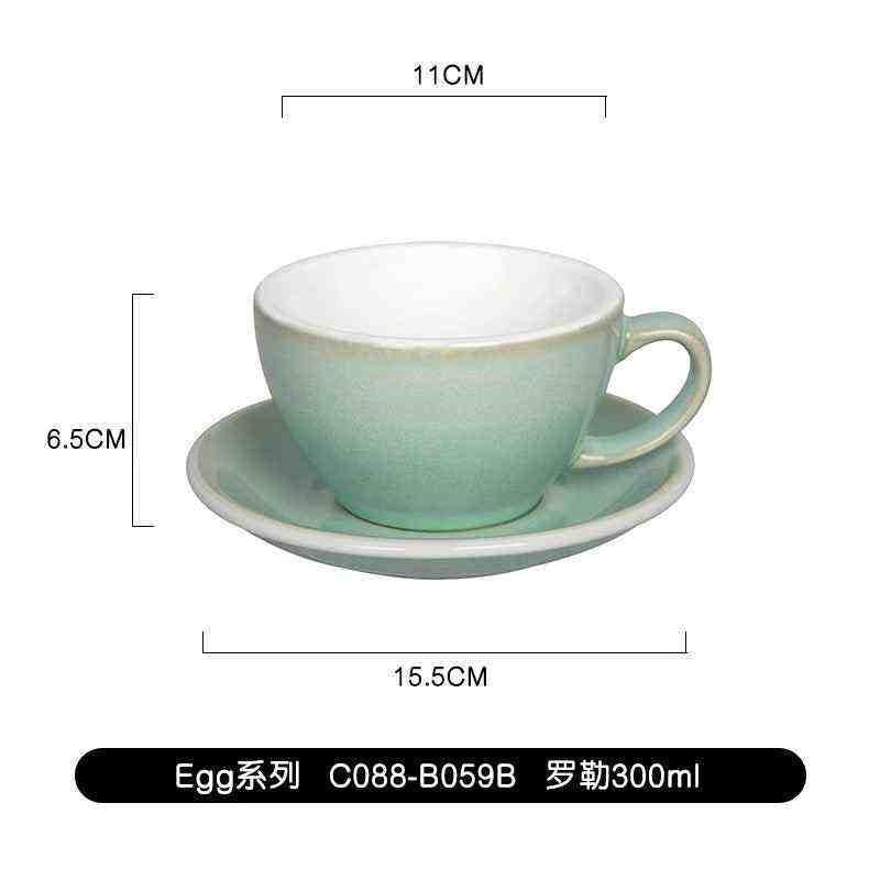 كوب Latte و Cappuccino سيراميك بتصميم Egg سعة 300ml.