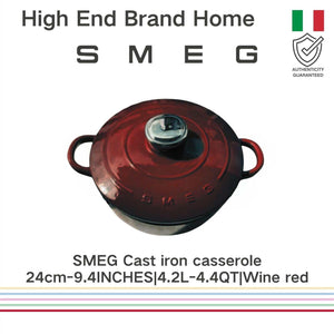 SMEG Enamel Pot 24CM Household Stew Pot Stew Pot 26cm.