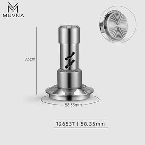 مكبس قهوة Muvna مقاس 58.35mm ستانلس ستيل بضغط ثابت.