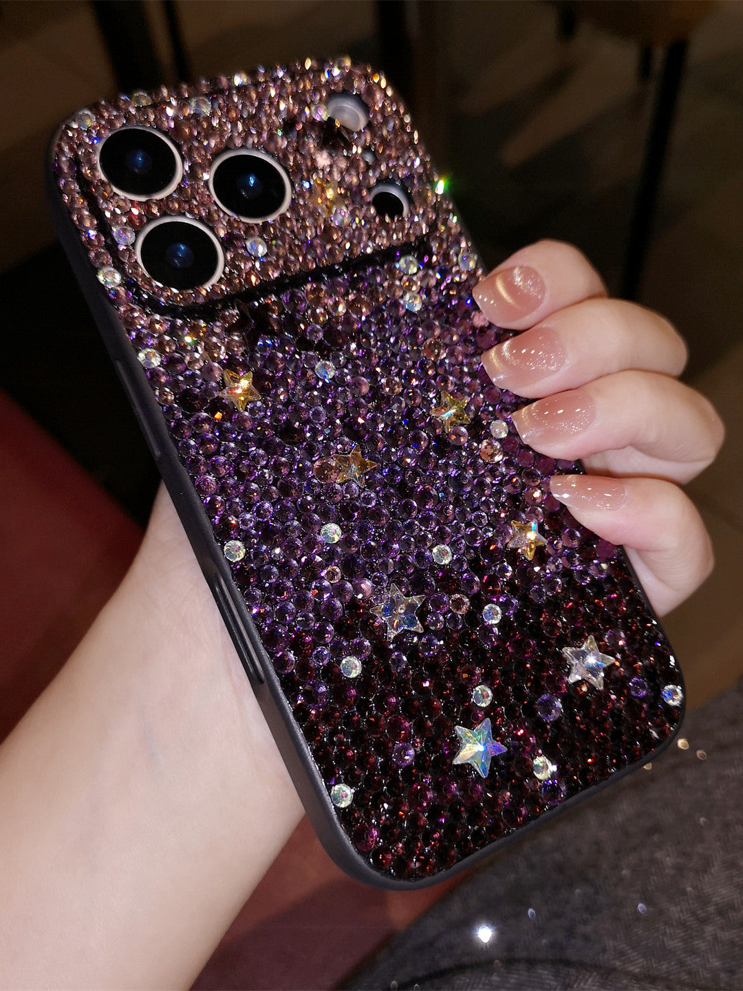 Internet celebrity new model for iPhone 17 Pro Max, Apple 16 mobile phone case, Air, premium look, 15 Plus luxury rhinestone gradient-color protective case, 14 all-inclusive precision-cutout drop-resistant case, 13, for women, 12