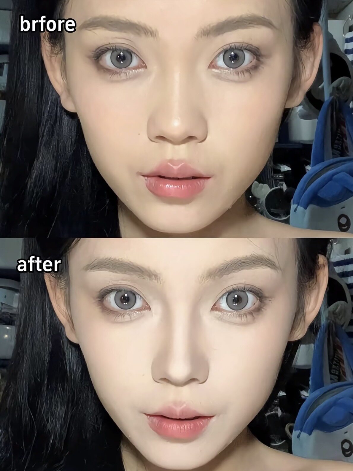 3D modeling crayons! Judydoll Orange Blossom Orange Label Double Head Contour Pen Nose Shadow High Gloss Shadow Contour Stick Makeup.
