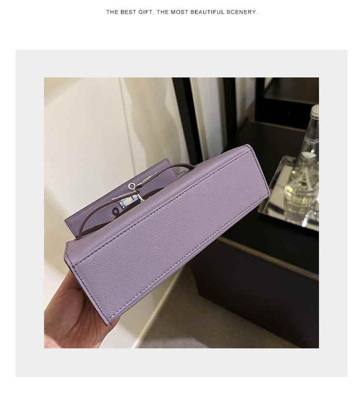 Racechoice Crossbody Bag Premium Purple Bag Women's Wide Strap Generation Kelly Bag One Shoulder Armpit Bag