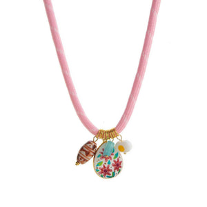 عقد Necklace بوهيمي ملون بدلايات Summer عصرية.