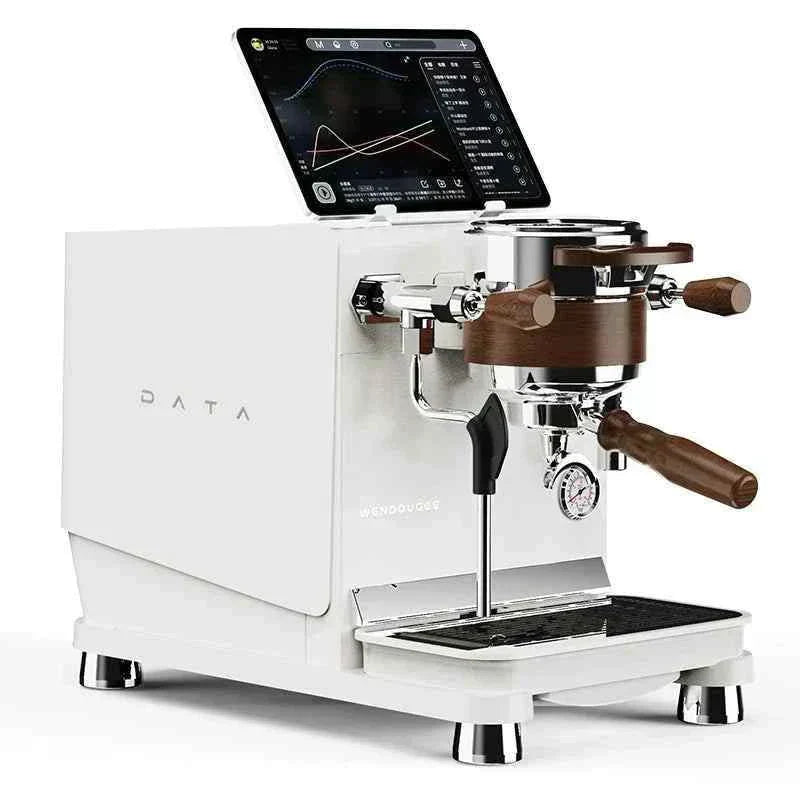 ماكينة قهوة Wendougee Data S BK | تصريف المياه يدويا أو التوصيل المباشر نصف أوتوماتيك احترافية ☕.