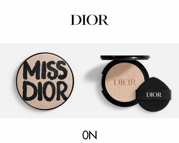 Dior Miss Dior limited edition fall 2025 makeup compact with elegant beige powder and black branding case