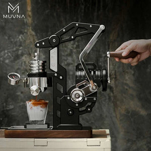 Fully Mechanical MUVNA Hand Crank Coffee Machine.