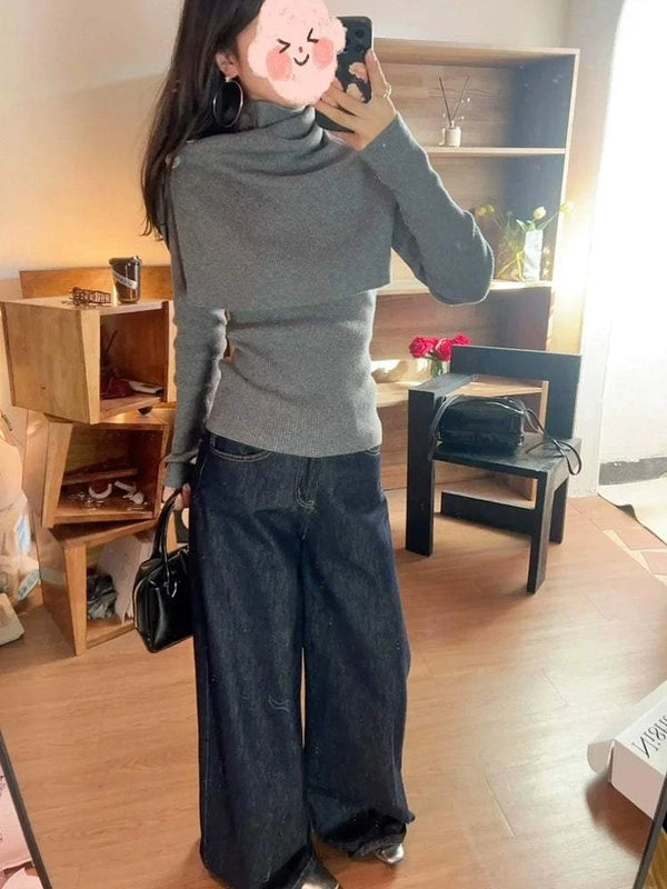 MosesQueen Two-Piece طقم شال وبلوزة